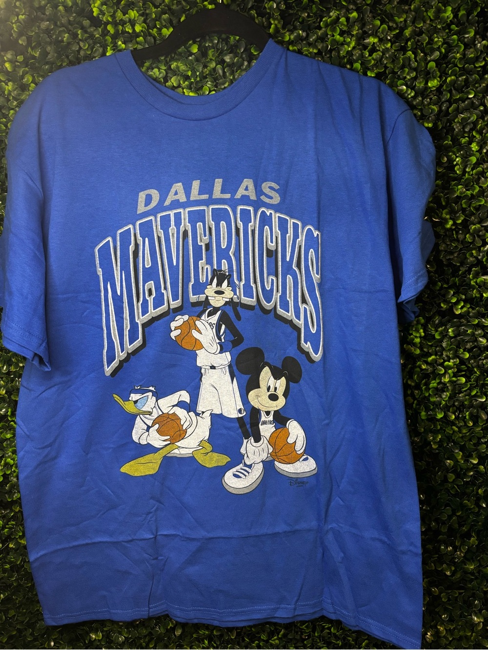 Junk Food Clothing Royal Blue Dallas Mavericks Disney Players Graphic Tee